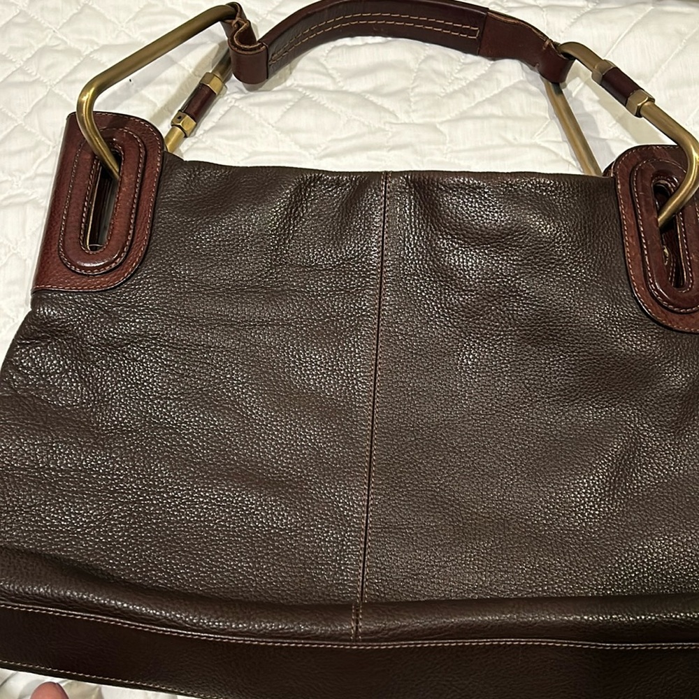 Italian Imported Tentazione Due Purple Leather Bag-VINTAGE:)